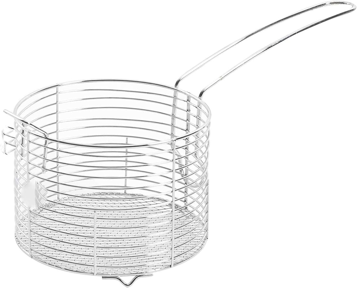 🍟 Personal Mini Deep Fryer Set – 3.65-Quart Stainless Steel Deep Fryer Pot with Basket & Glass Lid – Induction, Oven & Dishwasher Safe