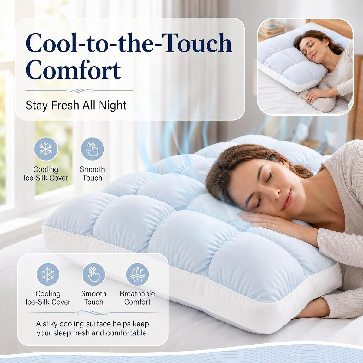 FrostCloud Fluffy Cloud Pillow